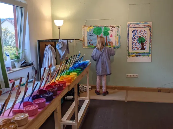 Painting-in-action